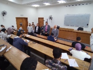 BU president inspects the educational process and the exams in Benha University&rsquo;s Branch at EL-Obour