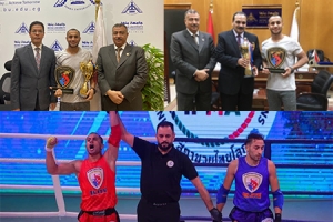 Benha University's Student wins the Elite International Championship of Muaythai in Iraq