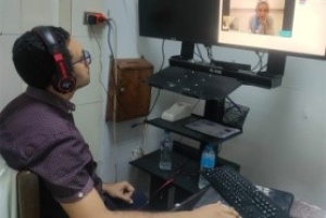 BU president discusses a report about the implementation of the presidential initiative of "online diagnosis" in the University's hospital